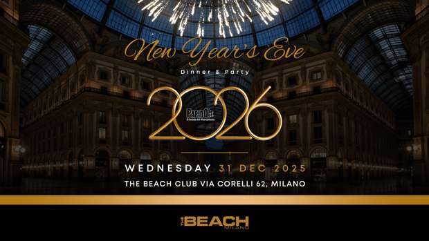 Capodanno 2026 The Beach Milano Mercoledi 31 Dicembre 2025