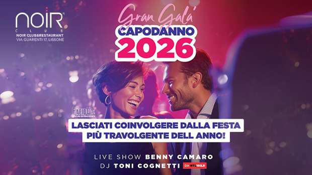 Capodanno 2026 Noir Lissone Mercoledi 31 Dicembre 2025