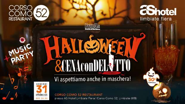 Cena con Delitto Halloween As Hotel Limbiate 2025
