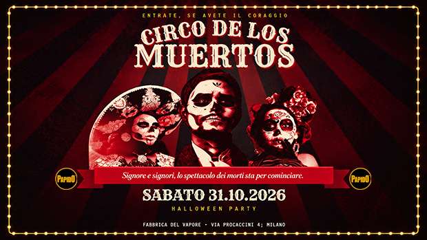 Halloween 2026 Fabbrica del Vapore Sabato 31 Ottobre 2026