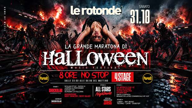 Halloween 2026 Le Rotonde Sabato 31 Ottobre 2026