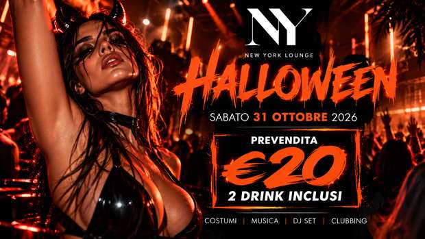 Halloween 2026 New York Lounge Sabato 31 Ottobre 2026