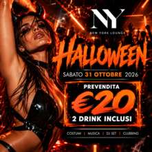 Party Halloween Sabato 31 Ottobre 2026 New York Lounge