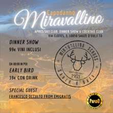 Venerdi 31 Dicembre 2021 Apres Sky Miravallino Sauze D’oulx Capodanno