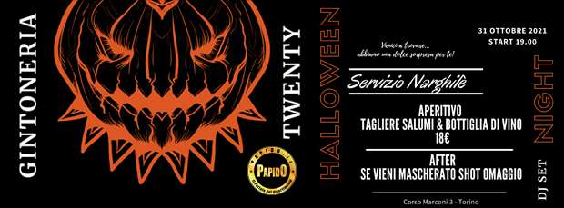 Halloween Twenty Domenica 31 Ottobre 2021