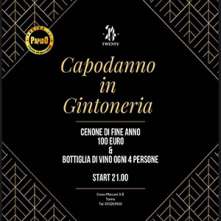 Venerdi 31 Dicembre 2021 Twenty Gintoneria Torino Capodanno