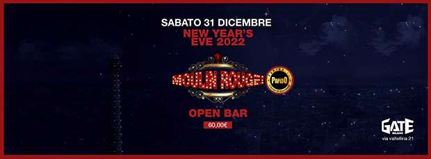 Open Bar Milano Capodanno Sabato 31 Dicembre 2022 Gate