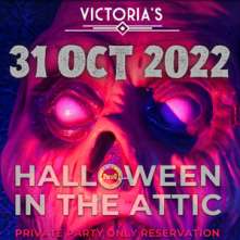 L’Attico degli Orrori Halloween Lunedi 31 Ottobre 2022 Victoria’s Club Milano