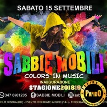 Inaugurazione Sabbie Mobili Sabbie Mobili sabato 15 settembre 2018