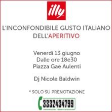 Aperitivo con Dj Set Venerdi 13 Giugno 2025 Illy Caffe Gae Aulenti Milano