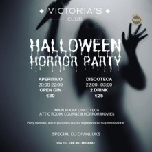 L’Attico degli Orrori Halloween 2023 Victoria’s Club Milano