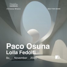 Dj Paco Osuna Amnesia Sabato 8 Novembre 2025