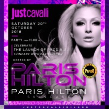 Dj Paris Hilton @ Just Cavalli Milano Sabato 20 Ottobre 2018