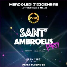 Sant’ambrogio @ Teatro Principe Mercoledi 7 Dicembre 2022 Discoteca di Milano