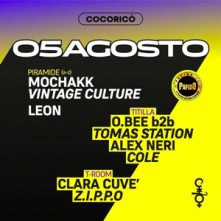 Mochakk Dj Cocorico Sabato 5 Agosto 2023