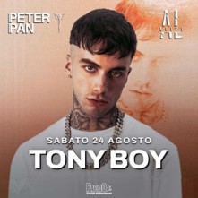Tony Boy Sabato 24 Agosto 2024 Peter Pan Riccione