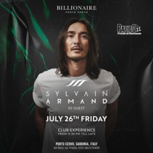 Serata Venerdi 26 Luglio 2024 Sylvain Armand Billionaire Porto Cervo
