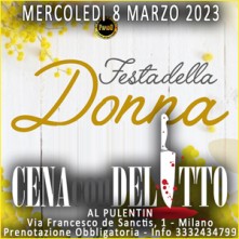 Mercoledi 8 Marzo 2023 Cena con Delitto Milano
