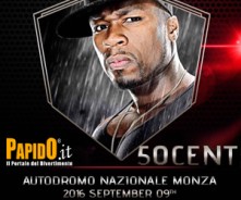 50 Cent Venerdi 9 Settembre 2016 @ Autodromo di Monza