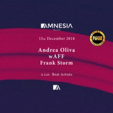 Sabato 15 Dicembre 2018 Andrea Oliva Amnesia Milano