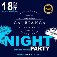 80 Voglia Disco Party @ Ca Bianca Venerdi 18 Settembre 2020