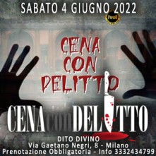 Sabato 4 Giugno 2022 Cena con Delitto Milano