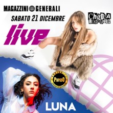 Live Chadia Rodriquez @ Magazzini Generali Milano Sabato 21 Dicembre 2019