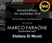 Sabato 24 Settembre 2016 - Chris Liebing Social Music City Milano