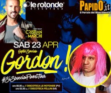 Le Rotonde presenta Cristian Marchi + Gordon Sabato 23 Aprile 2016