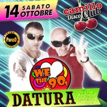 Datura Sabato 14 Ottobre 2017 al Camillo Disco Club di Pavia - ✆ 3332434799