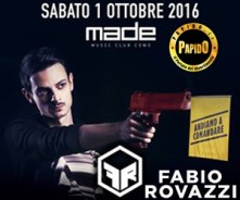 Fabio Rovazzi al Made Club Como Sabato 1 Ottobre 2016