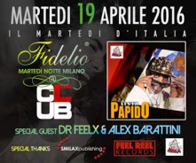 Martedi 19 Aprile 2016 The Club Milano