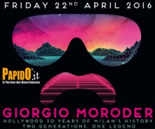 Giorgio Moroder Milano Hollywood Venerdi 22 Aprile 2016
