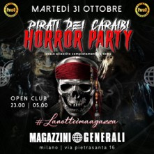 Pirati dei Caraibi Martedi 31 Ottobre 2023 Magazzini Generali Milano Halloween 2023