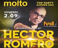 Venerdi 2 Settembre 2016 - Hector Romero Molto Club Carate Brianza