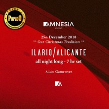 Martedi 25 Dicembre 2018 Ilario Alicante Amnesia Milano