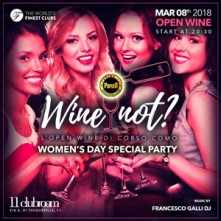 Open Wine @ 11 Club Room Giovedi 8 Marzo 2018