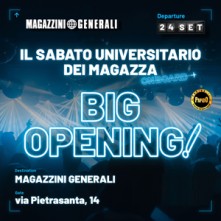 Opening Party @ Magazzini Generali Sabato 24 Settembre 2022