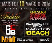 Martedi 10 Maggio 2016 The Club Milano