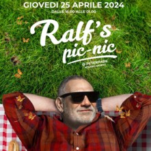 Giovedi 25 Aprile 2024 Ralf’s Pic-Nic Peter Pan Riccione - ✆ 3332434799