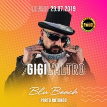 Gigi L’Altro @ Blu Beach Golfo di Marinella Lunedi 29 Luglio 2019