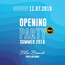Inaugurazione @ Blu Beach Porto Rotondo Giovedi 11 Luglio 2019