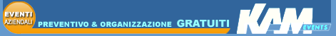 Organizzazione eventi, meeting, congressi, party e ricevimenti